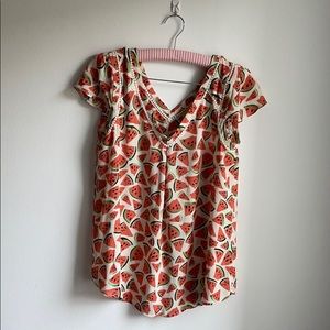 Anthropologie watermelon top